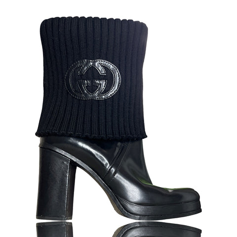 * Calzado Gucci Interlocking G Sock Boots/Re-Soled
Negro-Talla 371/2