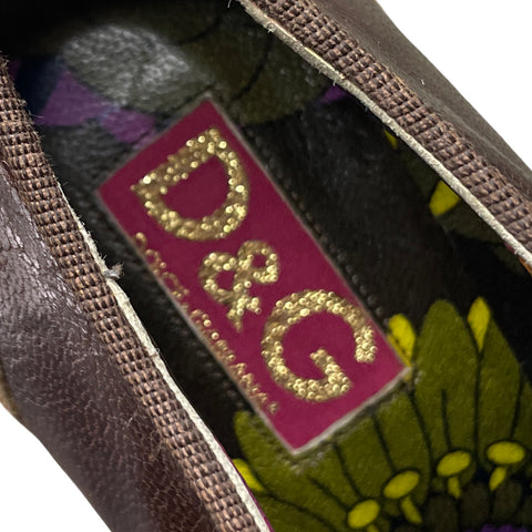 * Calzado Dolce & Gabbana Leopard Plataforma Marròn-Talla 38