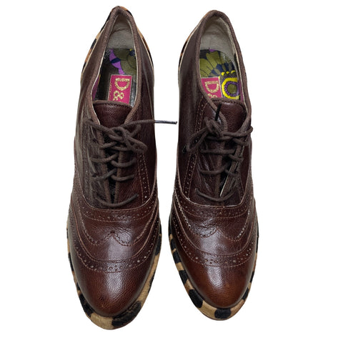 * Calzado Dolce & Gabbana Leopard Plataforma Marròn-Talla 38