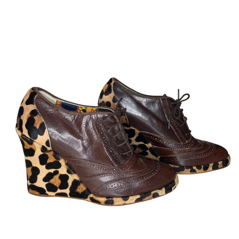 * Calzado Dolce & Gabbana Leopard Plataforma Marròn-Talla 38