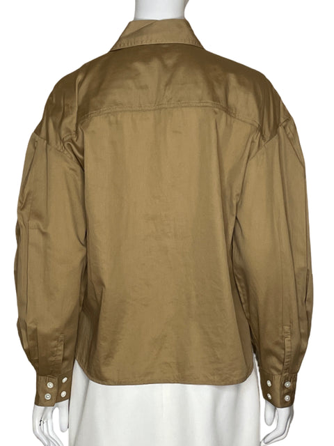 Camisa Banana Republic Fluido Beige - Talla S