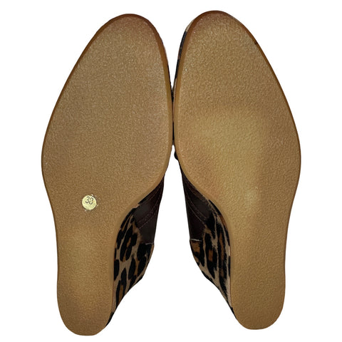* Calzado Dolce & Gabbana Leopard Plataforma Marròn-Talla 38