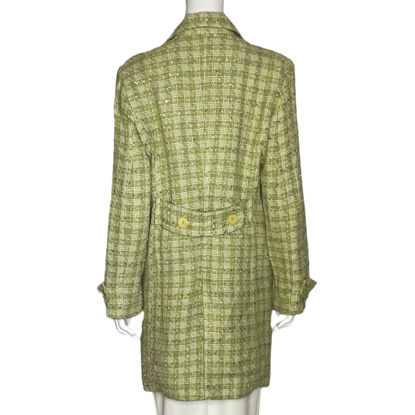 Abrigo Carlucci Tweed Coats Verde -Talla 12