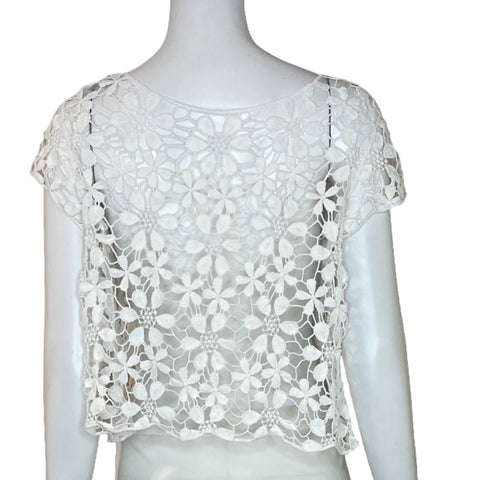 Cardigan Tesoro TPS Flores Blanco - Talla S