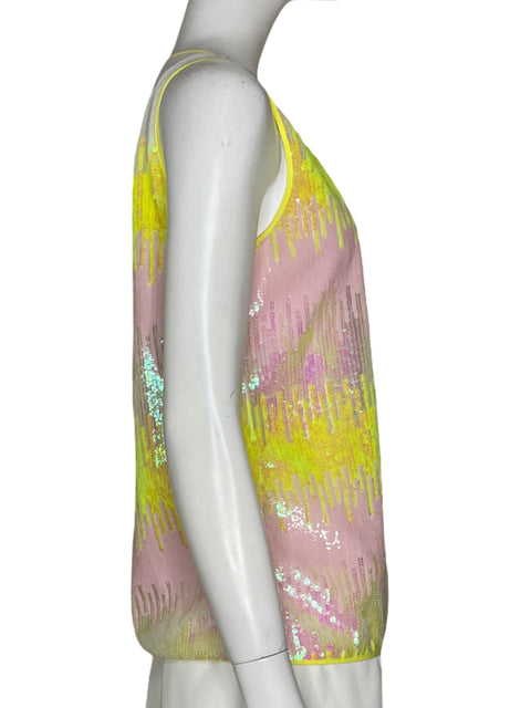 Blusa Julieta Suarez Lentejuelas Amarillo - Talla S