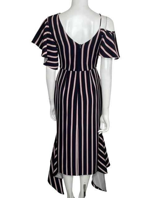 Vestido Velásquez Midi Rayas Azul-Talla 6