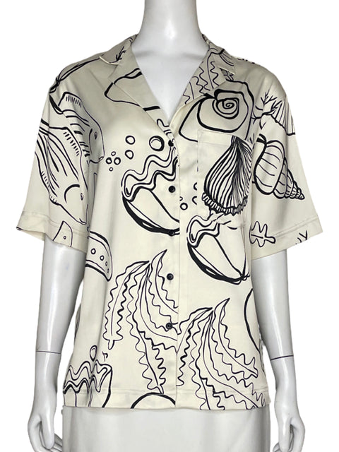 Camisa Topshop Peces Beige - Talla 6