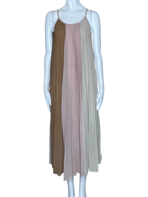 Vestido Mimosa Plizado Rosado-Talla S