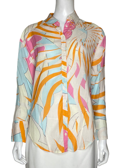 Camisa Maeve Líneas Beige - Talla XS