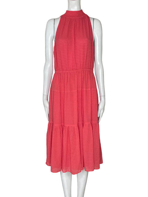 Vestido Michael Kors Halter Sin Mangas Rosado-Talla S