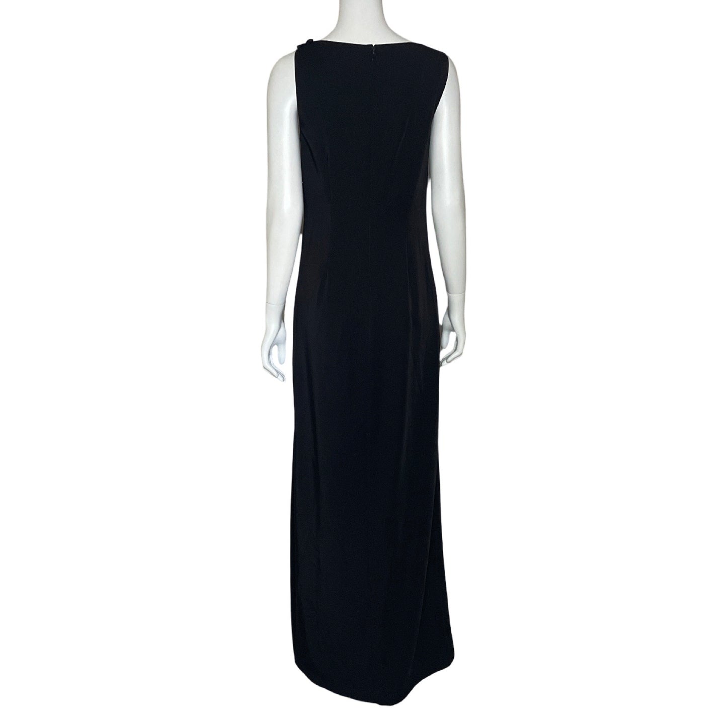 Vestido Kay Unger NewYork 
Drapeado Negro-Talla 2