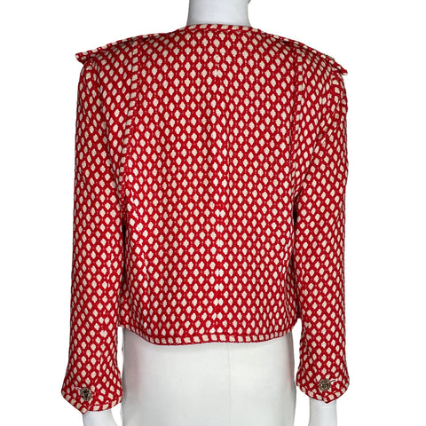 * Chaqueta Chanel Tweed Chanel Rojo-Talla 38