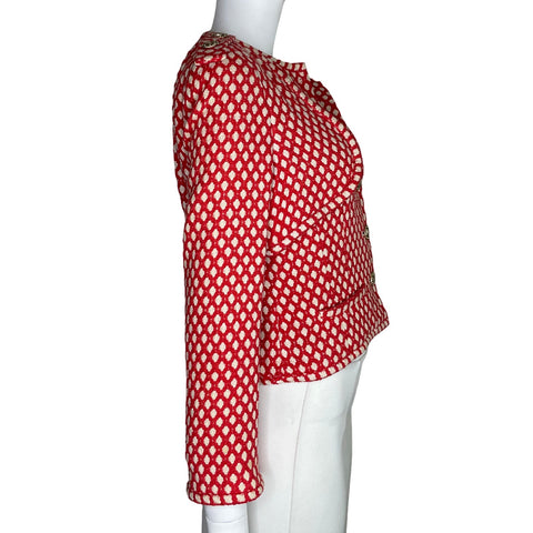 * Chaqueta Chanel Tweed Chanel Rojo-Talla 38