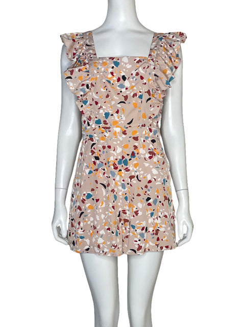 Romper Lost + Wander Tiras Estampado Rosado - Talla S