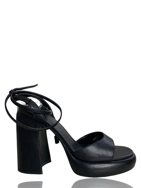 Calzado Zara De Tacón Grueso Negro-Talla 36