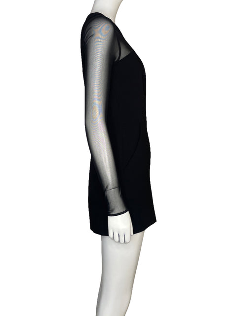 Romper BCBG Mangas Larga Fluido Negro - Talla 2