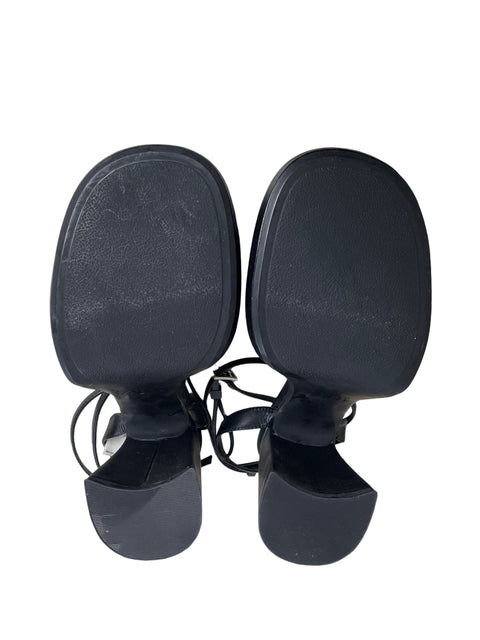 Calzado Zara De Tacón Grueso Negro-Talla 36