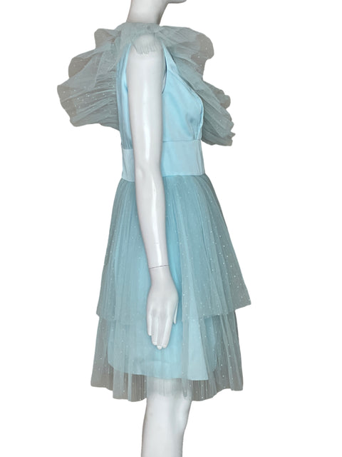 Vestido Lennys George Tull Vuelo Azul-Talla S