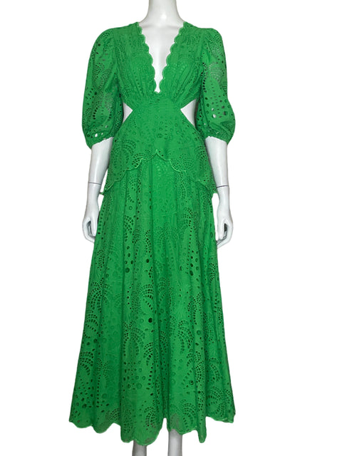 Vestido FarmRio CutOut Verde - Talla XS