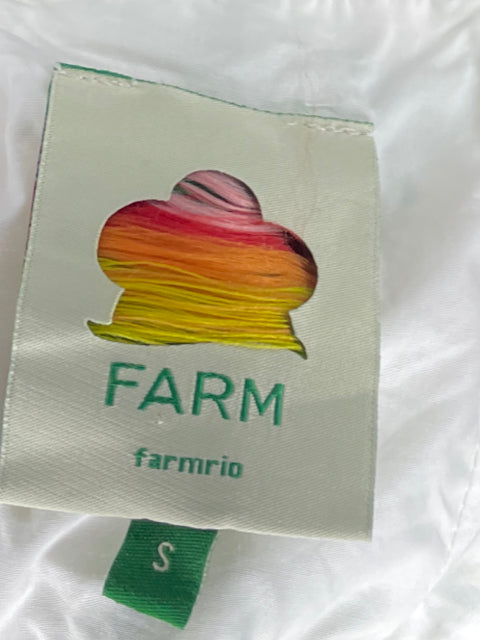 Vestido FarmRio Picnic Peppers Blanco - Talla S