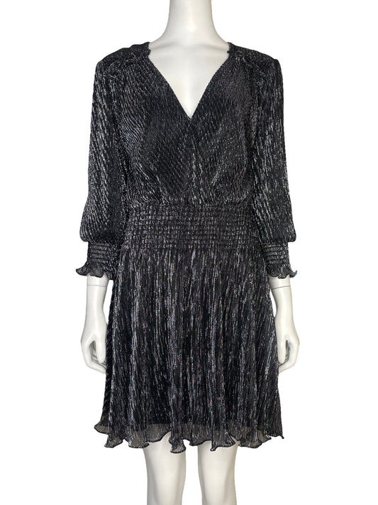 Vestido Parker Mangas Larga Brillante - Talla M