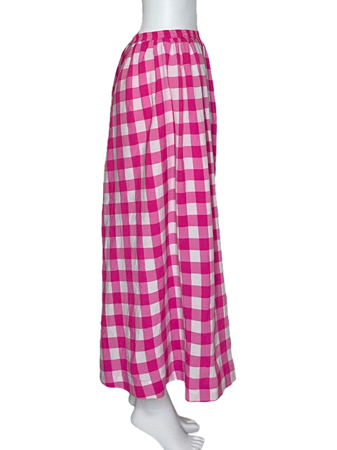 Falda TCEC Cuadros Rosado-Talla L