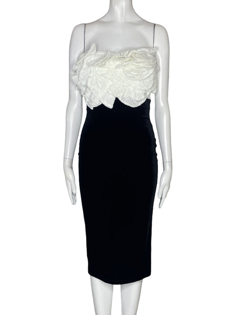 Vestido Symphony Lentejuelas Rosa Negro-Talla S