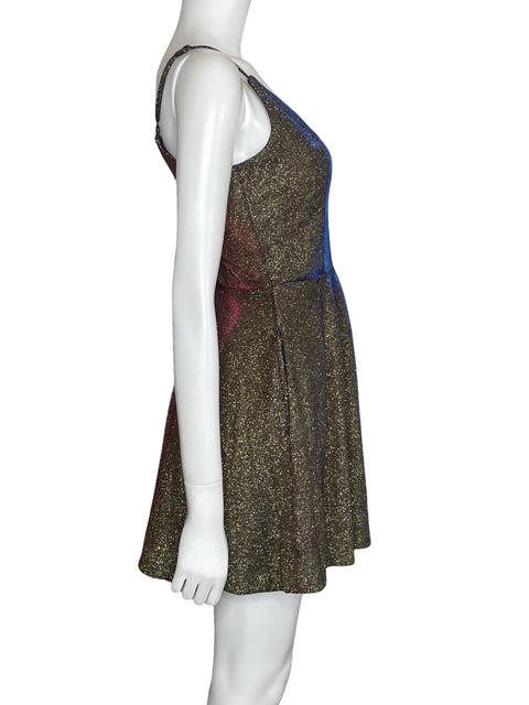 Vestido Speechless Shiny Reflectivo Dorado-Talla 3