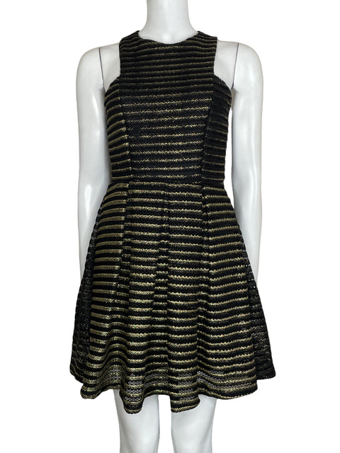 Vestido Event Sin Mangas Brillante Negro-Talla S