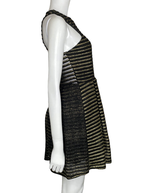 Vestido Event Sin Mangas Brillante Negro-Talla S