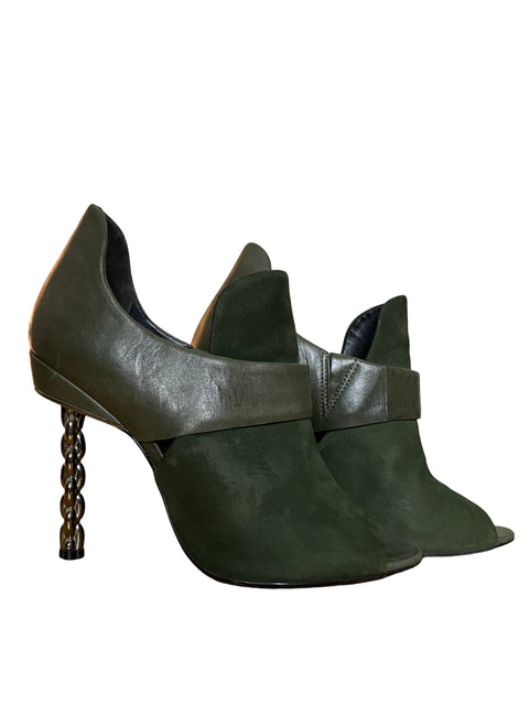 Calzado Schutz Botines Cadena Verde-Talla 9