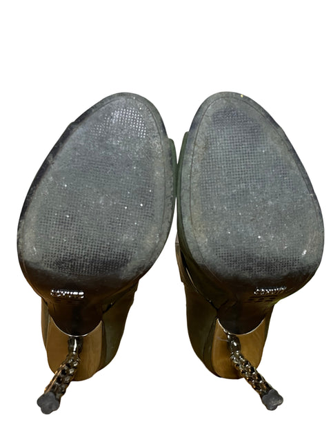 Calzado Schutz Botines Cadena Verde-Talla 9