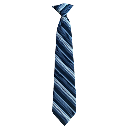 Corbata Tesoro TPS Estampado Líneas Azul-Talla S