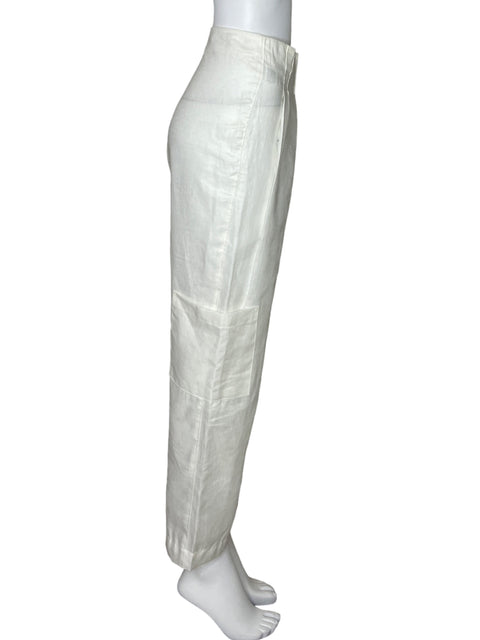 Pantalon Adriana Fernandez Cargo Blanco-Talla M