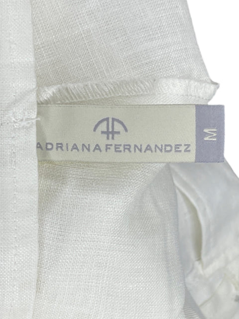 Pantalon Adriana Fernandez Cargo Blanco-Talla M