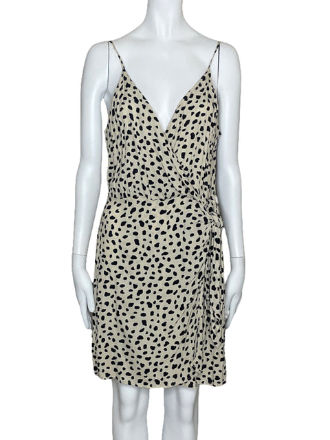 Vestido Moon River Tiras Lunares Beige-Talla L