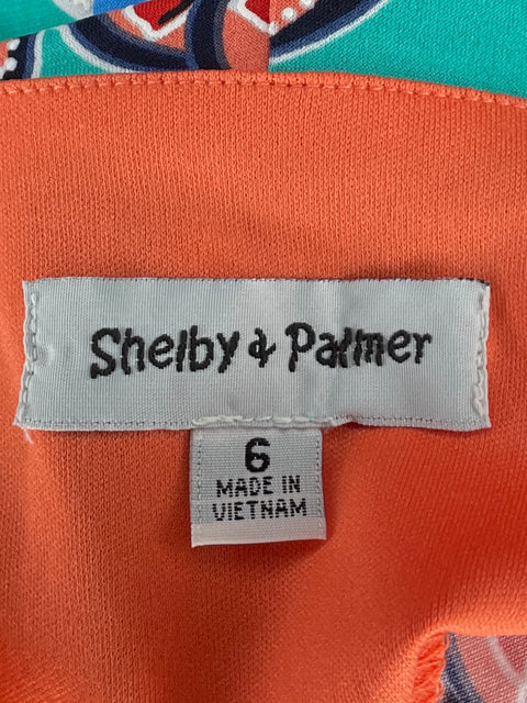 Vestido Shelby & Palmer Estampado Verde-Talla 6