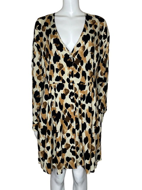 Vestido University Club Camisero Beige-Talla XL