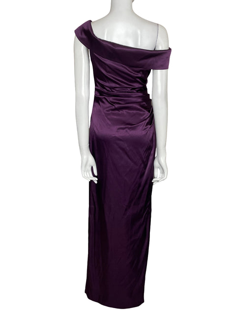 Vestido Vince Camuto Maxi Drapeado Morado-Talla 4