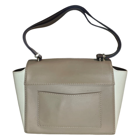 * Cartera Carolina Herrera Flap Shoulder Beige-Talla S