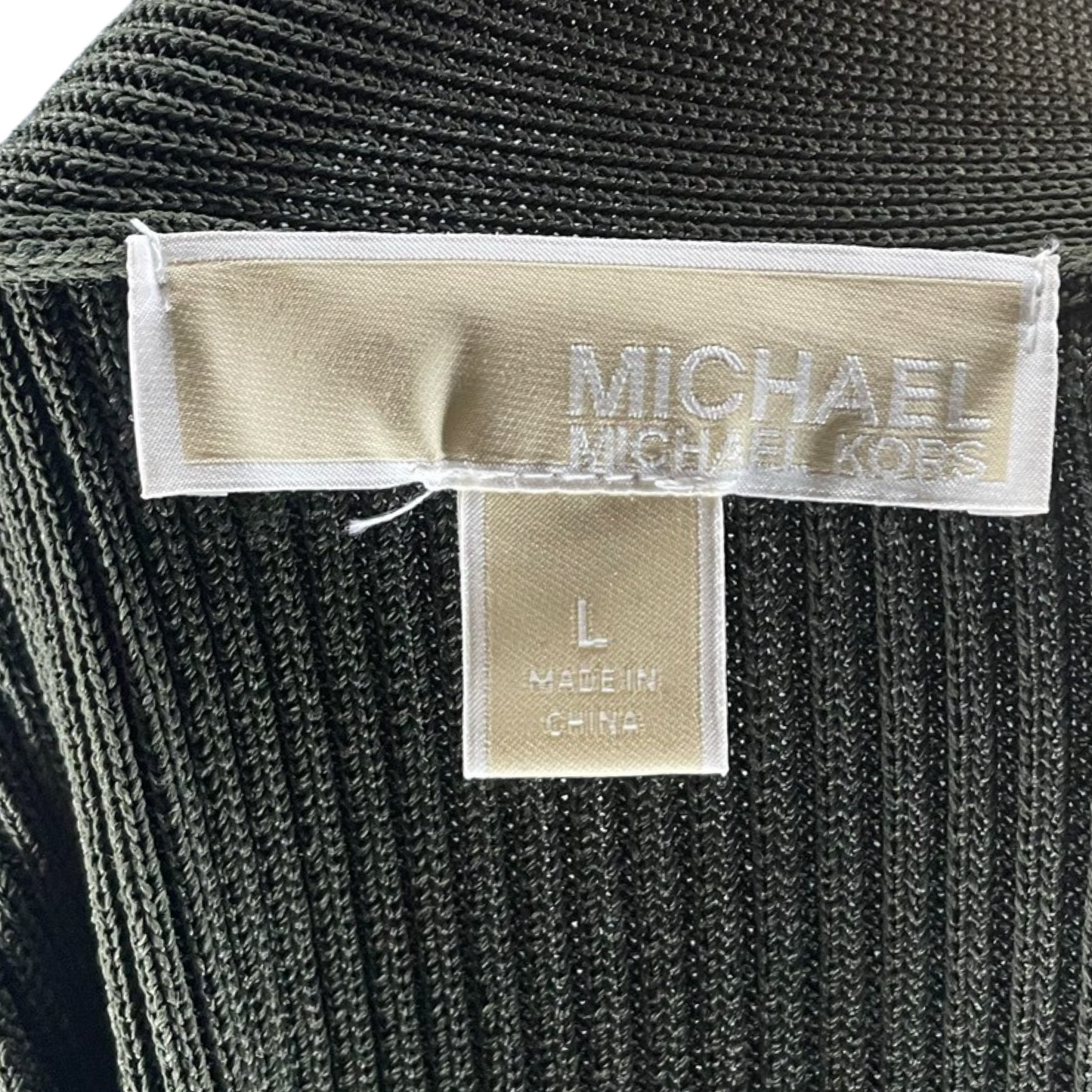 Vestido Michael Kors De Punto Verde - Talla L