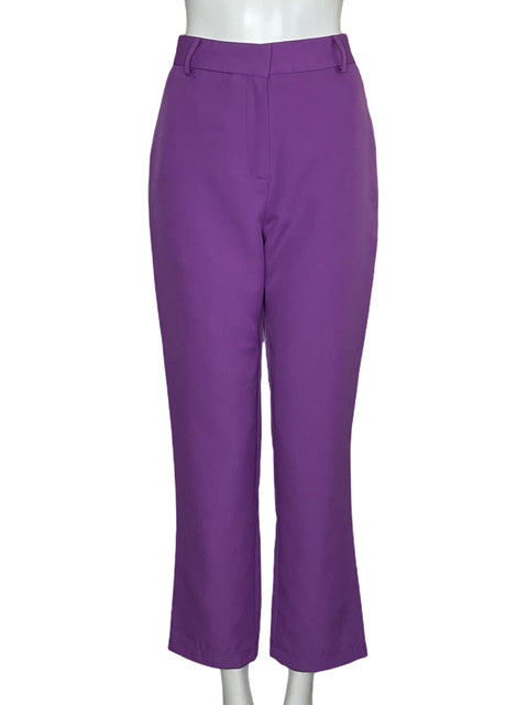 Pantalón Ovi Slim Fit Morado-Talla S