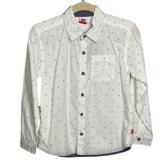 Camisa Tesoro TPS Estampado Blanco-Talla 5