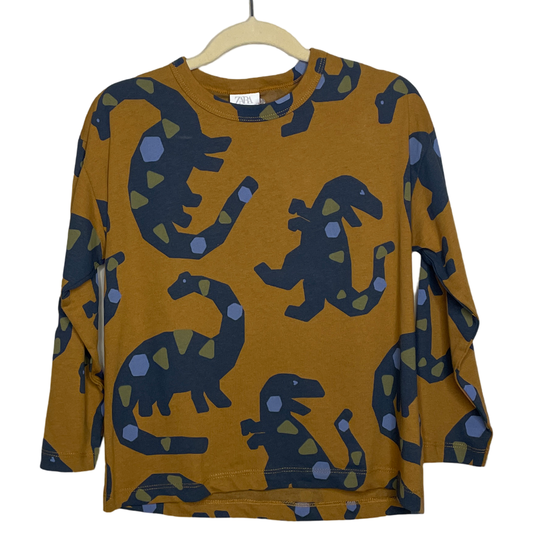 T-Shirt Zara Dino Marrón-Talla 5