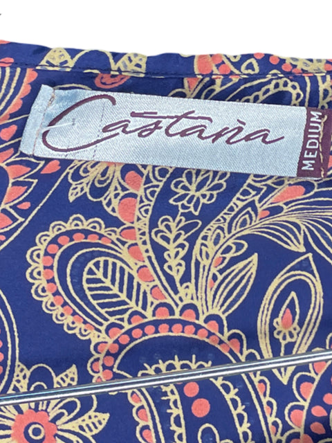 Set Castaña Estampado Azul-Talla 6