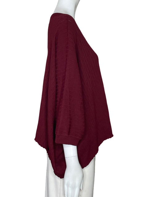Blusa By Together Vuelo Acanalado Rojo-Talla L