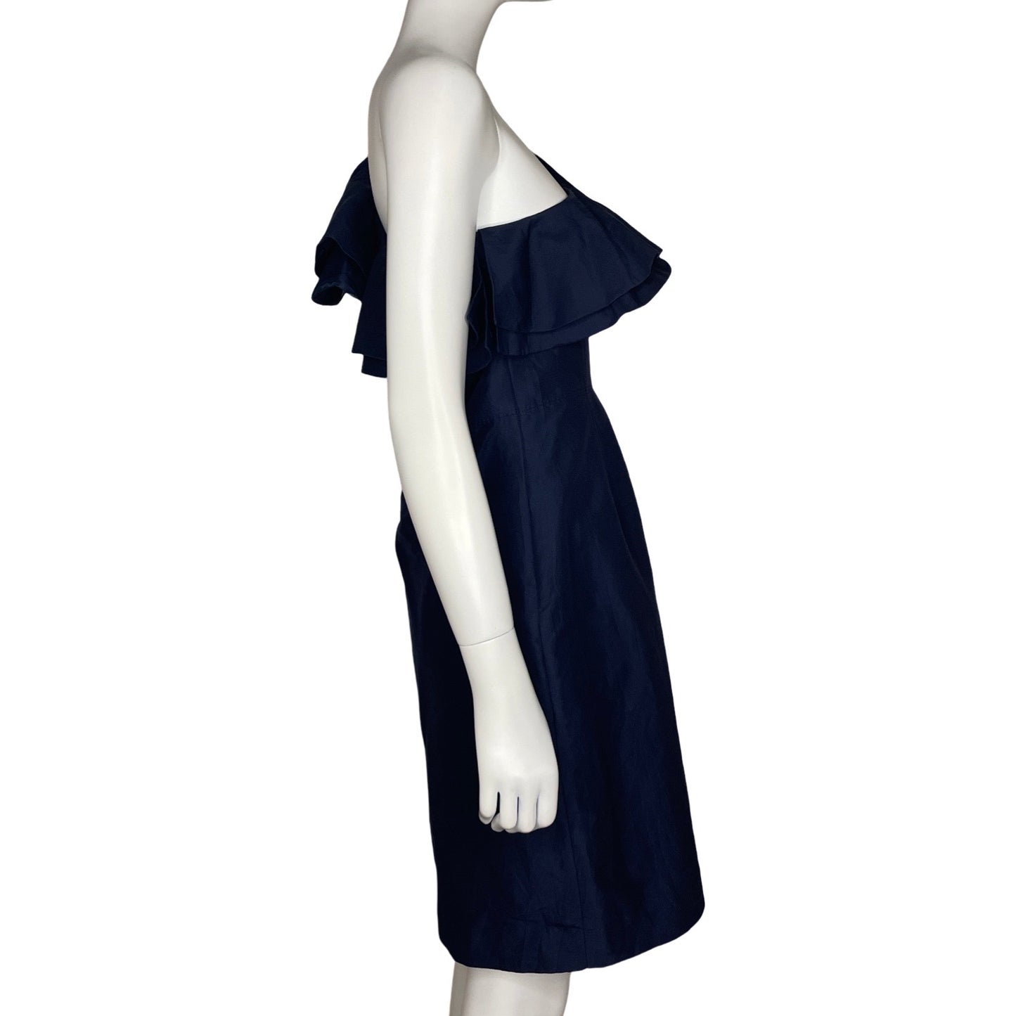 Vestido J.Crew Vuelo OneShoulder Azul-Talla 4