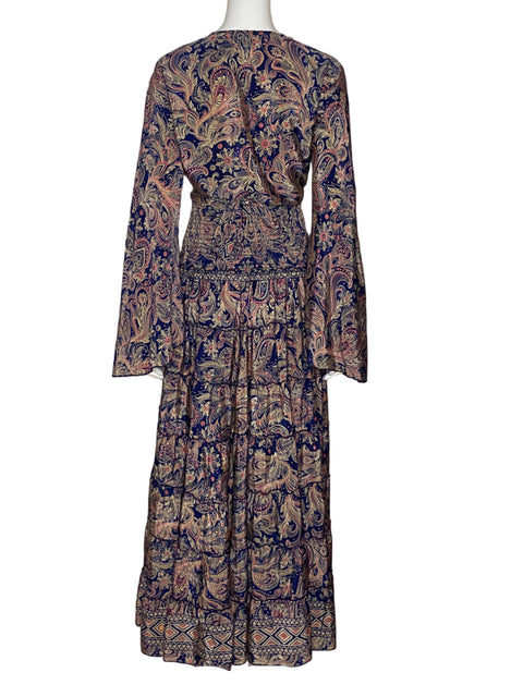 Set Castaña Estampado Azul-Talla 6