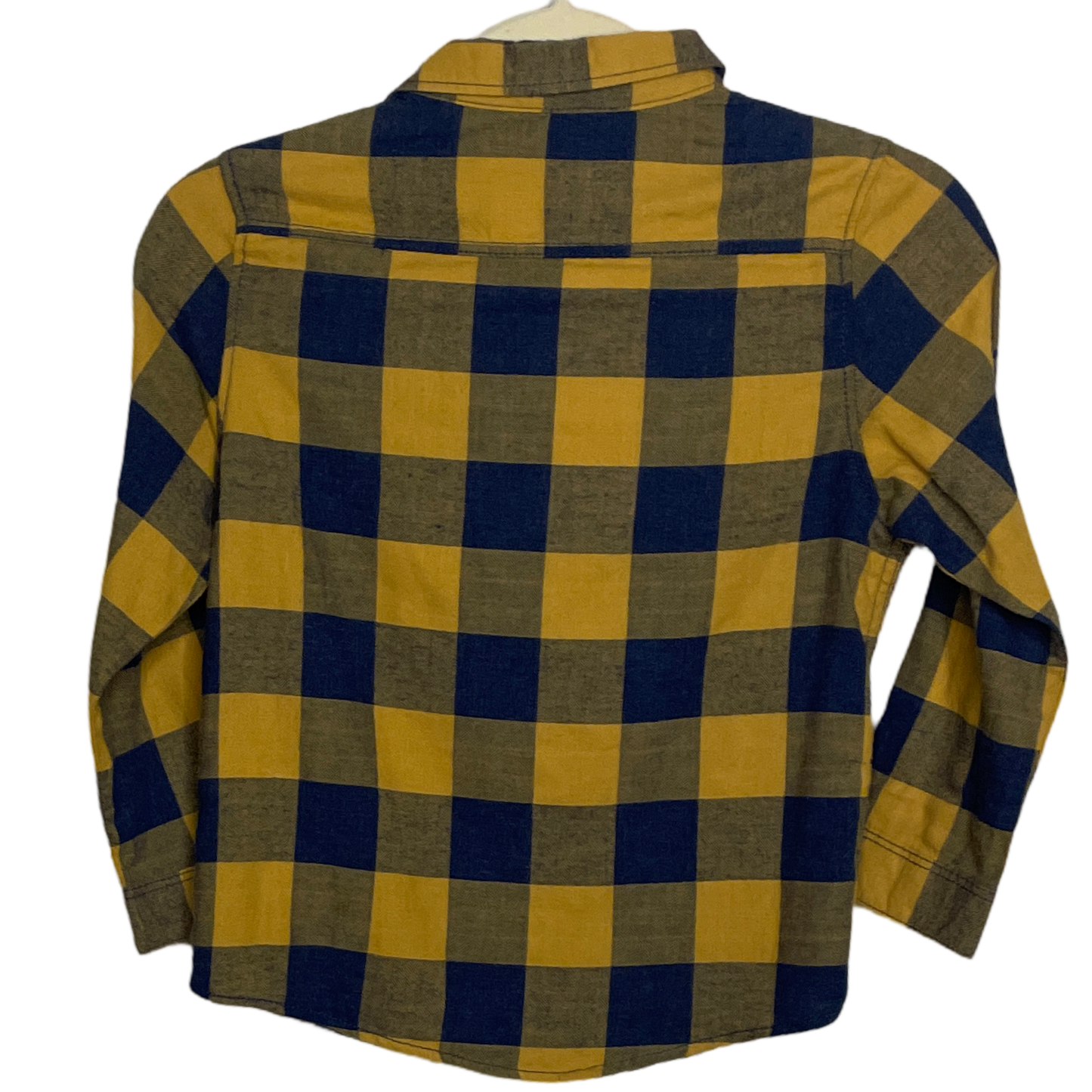 Camisa Zara Cuadros Amarillo-Talla 3