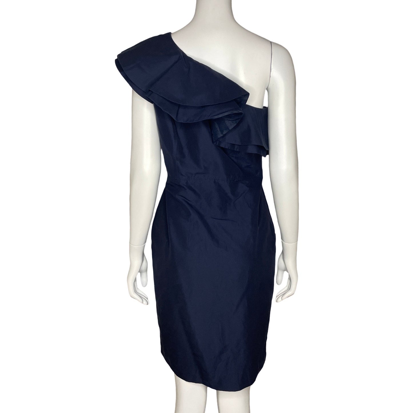 Vestido J.Crew Vuelo OneShoulder Azul-Talla 4